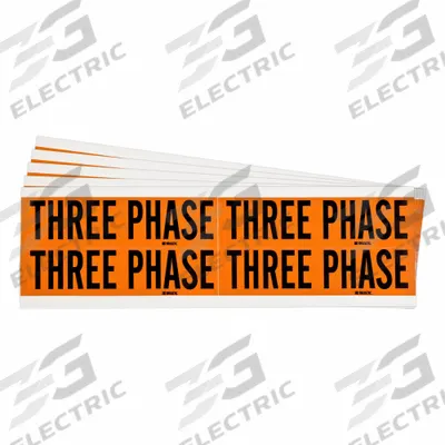 BRADY Conduit & Voltage Signs & Labels: 4 1/8 in Label Wd, 1 1/8 in Label Ht - Self-Stick Vinyl Conduit and Voltage Markers