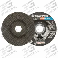 WALTER SURFACE TECHNOLOGIES Depressed Center Grinding Wheel: Type 27, 4 1/2 in x 7/8 in, 36 Grit (MPN 08N454). Key specifications — Series: Pipefitter; Brand: WALTER SURFACE TECHNOLOGIES.