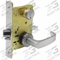 SARGENT Door Lockset: Storeroom Lever Locksets, Chrome, ADA Compliant (MPN 8204 LNL 26D). Key specifications — Ligature Resistance: Not Ligature-Resistant; Brand: SARGENT; Lockset Function ANSI Code: F07; Visual Indicator Message: No Message; Lockset Style: Single Cylinder Without Deadbolt; ADA Compliant: Yes; Finish: Satin Chromium-Plated.