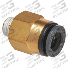 SUR&R Male Connector: NPT, Brass, 2 PK (MPN ABM320). Key specifications — Type: NPT; Material: Brass; Brand: SUR&R; Accessory Type: Straight Connector; Fitting Gender: Male.