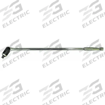 WESTWARD Breaker Bar: 1/2 in Drive, 24 in Lg, Smooth Grip, Alloy Steel - Flex-Head Breaker Bars
