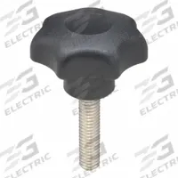 KIPP Hand Knob: 7 Point, Plastic w/ SS Thread, 3/8"-16 Thread, 40 mm Thread Lg, 50 mm Dia (MPN K0154.4A4X40). Key specifications — Brand: KIPP.