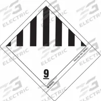 BRADY DOT Container Label: 9 (Haz Material), 4 in x 4 3/4 in, 4 in Label Ht, Paper, Label, 100 PK (MPN 28481LS). Key specifications — Brand: BRADY; Message: 9 (Hazardous Material).