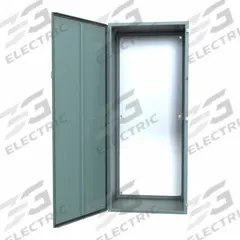 HAMMOND Electrical Enclosure: Steel, 72 in x 30 in x 24 in, NEMA 12/13, w/Panel, Solid Cover, Hinged (MPN 1418U24). Key specifications — Brand: HAMMOND; Closure Method: Clamps; Knockouts: Not Included.
