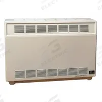 EMPIRE Gas Freestanding Floor Heater: Propane, Solid Face Cabinet, Unit-Mounted, 4 in Vent Dia (MPN RH35LP). Key specifications — Thermostat Included: Unit-Mounted; Brand: EMPIRE; Fuel Type: Propane; Overall Dimensions - H x W x D: 26 in x 37 in x 18-3/8 in.