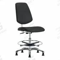 Cleanroom Task Chair: Vinyl, Armless, Ht Range 21 1/2 in to 29 in, 18 1/2 in Seat Wd, 17 in Seat Dp (MPN BR-CLR-VMBCH-MB-CR-CF-RG-8540). Key specifications — Foot Support: Yes; Base Material: Aluminum; Brand: APPROVED VENDOR; Product Type: Cleanroom Task Chair; Cleanroom Class: ISO 4; ESD-Safe: Not ESD Safe.
