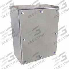 HAMMOND Enclosure: 304 Stainless Steel, 14 in x 11 in x 6 in, NEMA 12/3R/4/4X, Solid Cover, Screw On (MPN HYJ14116SS). Key specifications — Brand: HAMMOND; Closure Method: Screws; Enclosure Material: 304 Stainless Steel; Knockouts: Not Included.