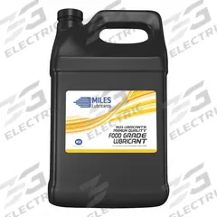 MILES LUBRICANTS Compressor Oil: 1 gal, Bottle, 20 SAE Grade, 46 ISO Viscosity Grade, Food Grade (MPN MSF1542005). Key specifications — attr59744: 132; attr59746: 46; attr59736: Yes; attr59735: Bottle; attr59738: Miles FG Comp Oil; attr59749: 20.
