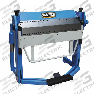 BAILEIGH INDUSTRIAL Sheet Metal Brake: Hand Lever : Top and Bottom Edge Actuation + - Manual Box & Pan Brakes