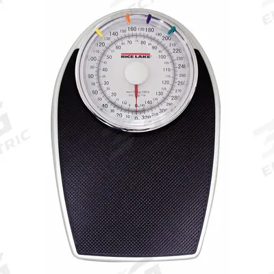 RICE LAKE WEIGHING SYSTEMS Bath Scale: Analog Dial, kg/lb - Bathroom Scales