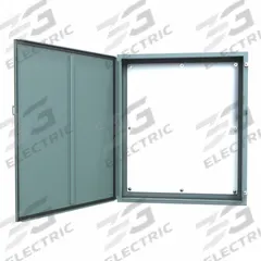 HAMMOND Electrical Enclosure: Steel, 42 in x 36 in x 10 in, NEMA 12/13, w/Panel, Solid Cover, Hinged (MPN 1418P10). Key specifications — Brand: HAMMOND; Closure Method: Clamps; Knockouts: Not Included.