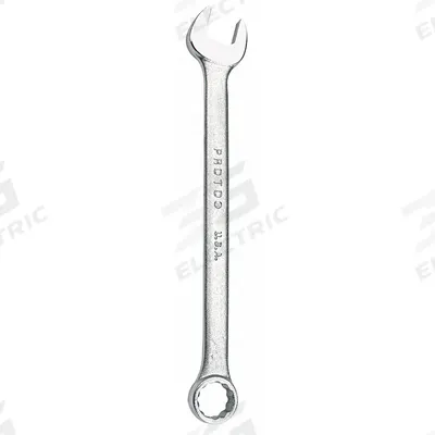 PROTO Combination Wrench: Alloy Steel, Satin, 11 mm Head Size, 7 in Overall Lg - Metric 12-Point Combination Wrenches