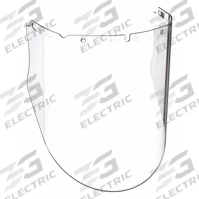V-GARD Face Shield Visor: 17 in Overall Wd, 10 3/8 in Overall Ht, 0.98 in Overall Thick - General Purpose Replacement Visors