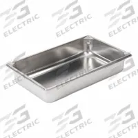 VOLLRATH Steam Table Pan: Full Size, Rectangular, 22 ga Gauge, 14 qt Capacity, NSF Certified (MPN 30042). Key specifications — Brand: VOLLRATH; Dishwasher Safe: No; NSF Certified: Yes; Product Type: Steam Table Pan; Manufacturer Part Number: 30042.