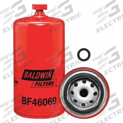 BALDWIN FILTERS Fuel/Water Separator: Spin-On, 3 3/4 in Outside Dia, M16-1.50 Thread Size - Spin-On Fuel Filters
