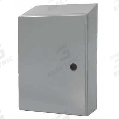 WIEGMANN Sloped Top Enclosure: Steel, 16 in x 12 in x 6 in, NEMA 12/13/3R/4, Solid Cover - Steel Washdown Enclosures