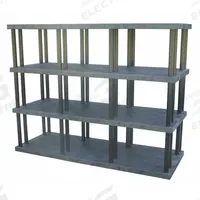 STRUCTURAL PLASTICS Plastic Shelving: 96 in x 36 in, 75 in Overall Ht, 4 Shelves (MPN ST9636x4). Key specifications — Resistance Properties: Corrosion-Resistant; Frame Material: Plastic; Shelving Material: High Density Polyethylene; Brand: STRUCTURAL PLASTICS.