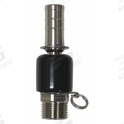 SANI-LAV Swivel Hose Adapter: Stainless Steel, Stainless, 4 1/2 in Overall Lg - Faucet Sprayer Hose Adapters