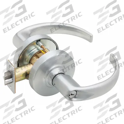 SCHLAGE Door Lockset: Storeroom Lever Locksets, Chrome, ADA Compliant - Electric Lever Locksets