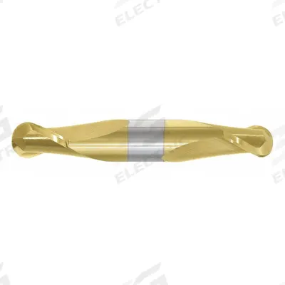 APPROVED VENDOR Ball End Mill: Carbide, TiN Coated, Double End, 2 Flute, 1/8" Mill Dia - Double-End Carbide Ball End Mills