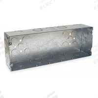 RACO Electrical Box: Steel, Steel - Multigang Rectangular Material & Nominal Size, 5 Gangs (MPN 944). Key specifications — Brand: RACO; Bracket Style: Without Bracket; Clamp Style: Without Clamps.