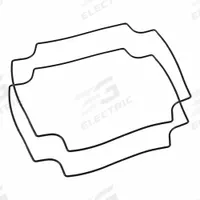 HAMMOND Replacement Gasket: For Mounting Printed Circuit Boards, Silicone (MPN 1557FGASKET). Key specifications — Brand: HAMMOND; Accessory Type: Replacement Gasket; Application: For Mounting Printed Circuit Boards; Material: Silicone.