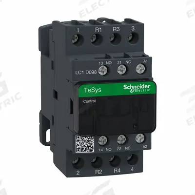 SCHNEIDER Magnetic Contactor: Non-Reversing, 4 Poles, 2NO/2NC Contacts, 40 A - Non-Reversing IEC Contactors