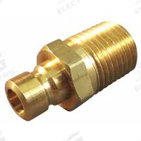 HANSEN Hydraulic Quick Connect Hose Coupling: 1/4 in Coupling Size, Brass, 7.57 lpm Max. Flow Rate (MPN FTP251). Key specifications — Body Material: Brass; Brand: HANSEN.