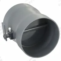Butterfly Damper: PVC, For 8 in Duct Dia, 10 1/2 in Overall Lg, 8 5/8 in Inlet Dia (MPN PVCBD08). Key specifications — Brand: PLASTIC SUPPLY.
