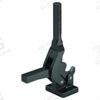 DE-STA-CO Hold-Down Clamp: Std Vertical Handle, Flange Base Mounting, Solid Bar with Arm and Tip (MPN 7-59). Key specifications — Brand: DE-STA-CO.