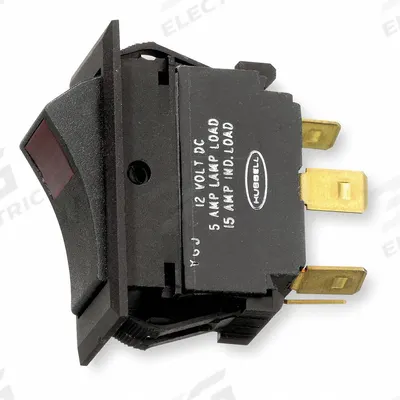 HUBBELL WIRING DEVICE-KELLEMS Marine Rocker Switch: 3 Positions, SPDT - General Purpose Rocker Switches