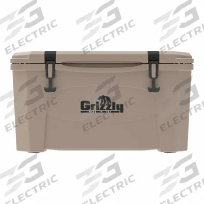 GRIZZLY COOLERS Grizzly Cooler 45qt Tan: Tan, 42 Cans, 45 qt Cooler Capacity - Heavy-Duty Chest Coolers