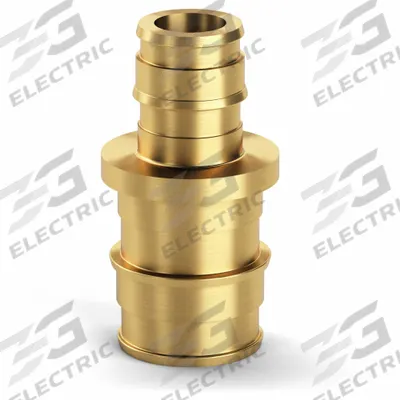 ZURN Barbed Fitting Coupling: 51/64 in ID x 19/32 in ID x 3/4 in Pipe Size, Barbed - Expansion Brass Barbed Tube Fittings