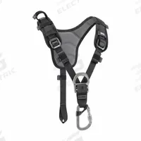 PETZL AMERICA Rescue Harness: Nylon/Polyester (MPN C081AB00). Key specifications — Brand: PETZL AMERICA; Standards: CE EN 361 (with AVAO SIT, AVAO SIT FAST, FALCON, FALCON MOUNTAIN, SEQUOIA SRT sit harnesses); Hardware Material: Aluminum; Webbing Materials: Nylon; Back D-Ring: No; Color: Yellow; Front D-Ring: Yes; Leg Strap Buckles: None.