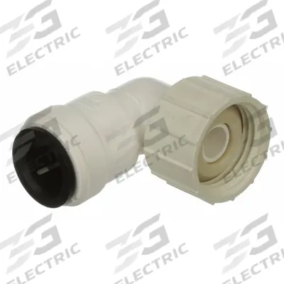 WATTS Push-Fit Elbow Fitting: 1/2 in OD x 3/4 in Pipe Size, Push-to-Connect x FGHT - Polysulfone Push-to-Connect Tube Fittings