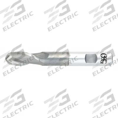OSG Ball End Mill: Cobalt, 2 Flute, 7/16" Mill Dia, 1" LOC, 3-11/16" OAL (MPN 5269600) - Reduced-Neck Cobalt Ball End Mills