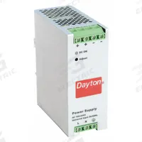 DAYTON DC Power Supply: DIN Rail, 60 W Output Power - Rated, 2.5 A Current - Output, Single Phase (MPN 33NT10). Key specifications — attr1044898: Single; attr1044874: Metal; attr1044879: 90 to 264V AC; attr211400: DAYTON.
