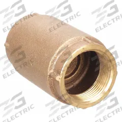 APPROVED VENDOR Spring Check Valve: Inline Valve Body, 1 1/4 in Pipe Size, FNPT x FNPT, Bronze, NPT (MPN 6AJY4). Key specifications — Brand: APPROVED VENDOR.