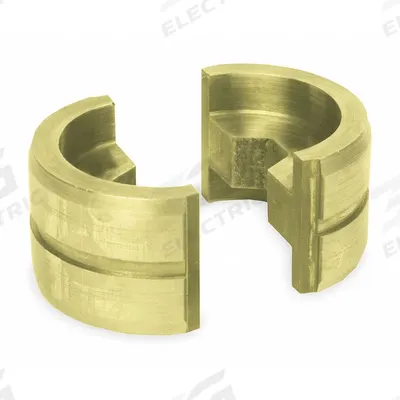 GREENLEE Upper and Lower Crimping Die Set: 6 AWG to 750 kcmil Aluminum Connectors - Greenlee Replacement Crimping Dies