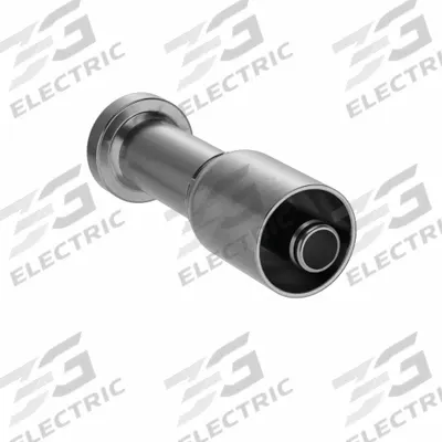 PARKER Hydraulic Crimp Fitting: Steel x Steel, Straight, -8 For Hose Dash Size - Crimp Hydraulic Hose Fittings with Flange Connection
