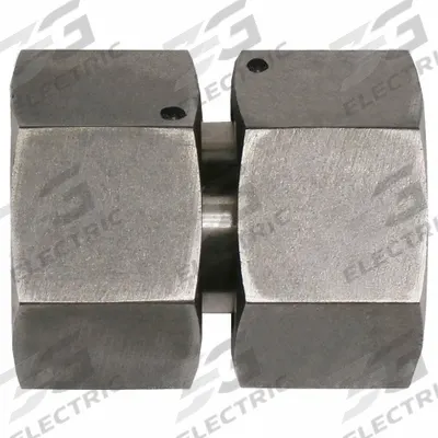 BRENNAN INDUSTRIES Compression Fitting Adapter: 25 mm OD x 25 mm OD size, Metric x Metric - Flareless Bite-Type Stainless Steel Compression Fittings