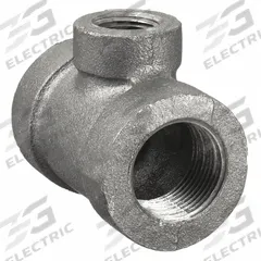 ANVIL Metal Pipe Tee: 1 in x 1 in x 1/2 in, 2,000 psi @ 150°F, Malleable Iron, Class 300 (MPN 0310521406). Key specifications — Maximum Operating Pressure: 2,000 psi @ 150 °F; (DO NOT SEND) Manufacturer Location: Made in USA.
