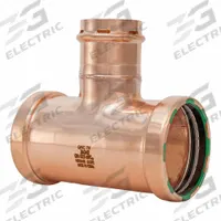 QUICKFITTING SUREPRESS Crimp Tee: Tee, 3 in CTS x 3 in CTS x 2 in CTS size, Copper, EPDM O-Ring (MPN SPWT886R). Key specifications — Brand: QUICKFITTING SUREPRESS; Series: SurePress; Broad - Material for Bullet: Copper Or Bronze; Brand - Broad: QUICKFITTING SUREPRESS.
