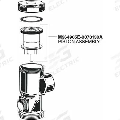 AMERICAN STANDARD Piston Assembly: Urinals - Piston Parts for Flush Valves