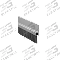 PEMKO Door Weatherstripping: Brush Insert, 15 7/16 ft Lg, 1/4 in Wd, 1 3/8 in Ht (MPN 18061CNB8484). Key specifications — Insert Material: Nylon; Flange Material: Aluminum; Brand: PEMKO.