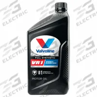 VALVOLINE Motor Oil: Synthetic, Not Biodegradable, 1 qt Size, Bottle, 10W-30, VR1 (MPN 679083). Key specifications — SAE Grade: 10W-30; Brand: VALVOLINE; Biodegradable: Not Biodegradable; Compatible Engine Type: Gasoline Engines; Compatible Vehicle Type: Race Cars; Oil Series: VR1; Dexos Rating: Not Rated.