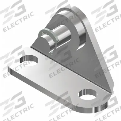 BANSBACH EASYLIFT Gas Spring Bracket: Zinc-Plated Steel, 17.5 mm Overall Ht - Gas Spring Brackets