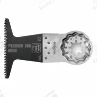 FEIN Oscillating Tool Blade: 2 1/2 in Blade Wd, 2 in Overall Lg, Long Straight Cut, Bi-Metal, 10 PK (MPN SL-E229-10PK). Key specifications — attr1097473: Soft Plastic; attr1097476: FEIN; attr1097456: Long Straight Cut.