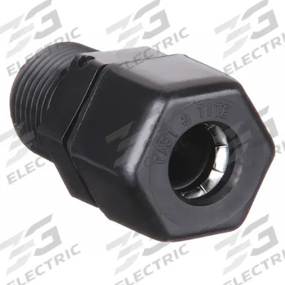 PARKER Compression Fitting Adapter: 5/16 in OD x 1/4 in Pipe Size - Polypropylene Compression Tube Fittings