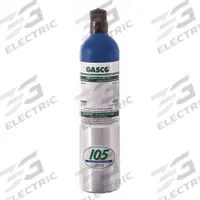 GASCO Calibration Gas: Nitrogen, +/-2% Accuracy, CO2, Calibration Gas, 105 L Cylinder Capacity (MPN 105ES-34-9000). Key specifications — For Use With: All OEM Gas Detectors; Background Gas: Nitrogen; Brand: GASCO; Gas Mixture: Carbon Dioxide 9,000 ppm.